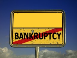 no bankruptcy sign